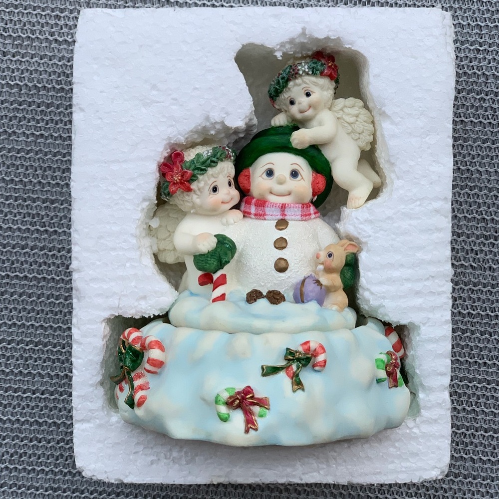 Beautiful 1999 Vintage Dreamsicles Frosty The Snowman Musical Spinning Decor ☃️